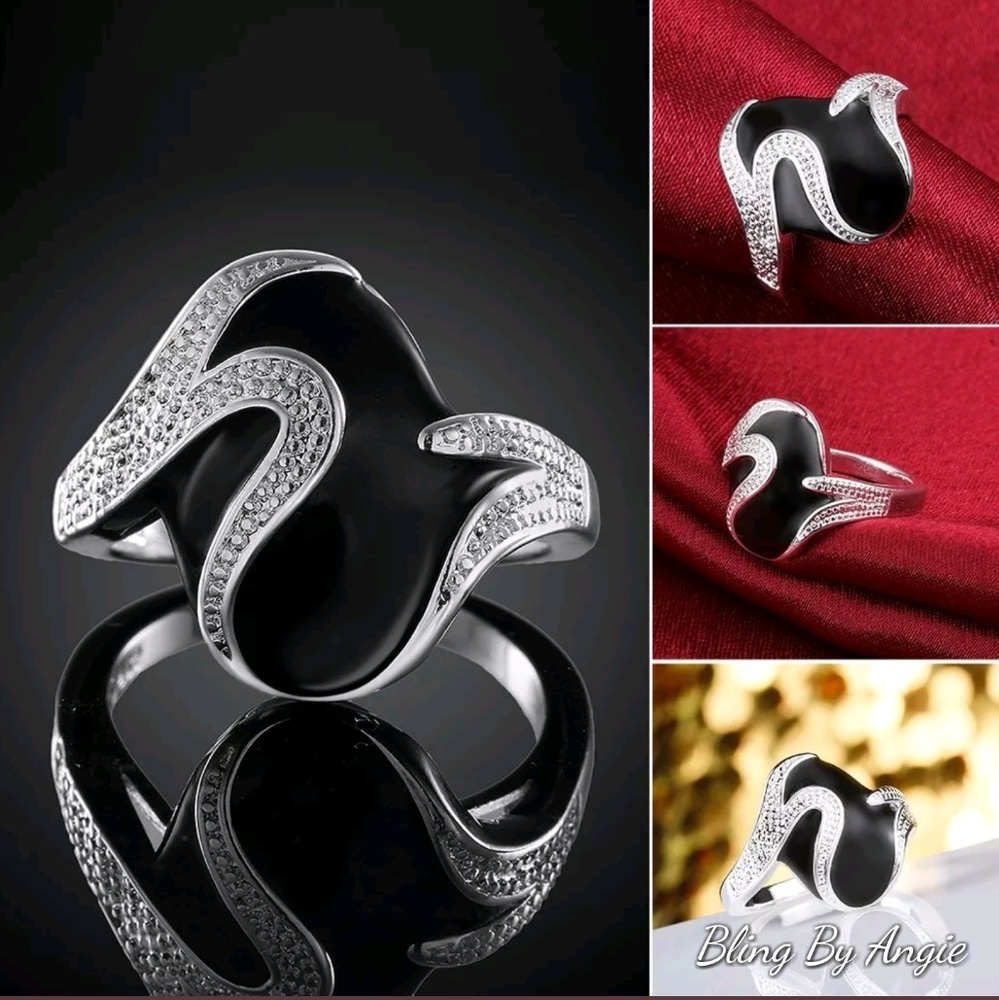 Black silica gel ring